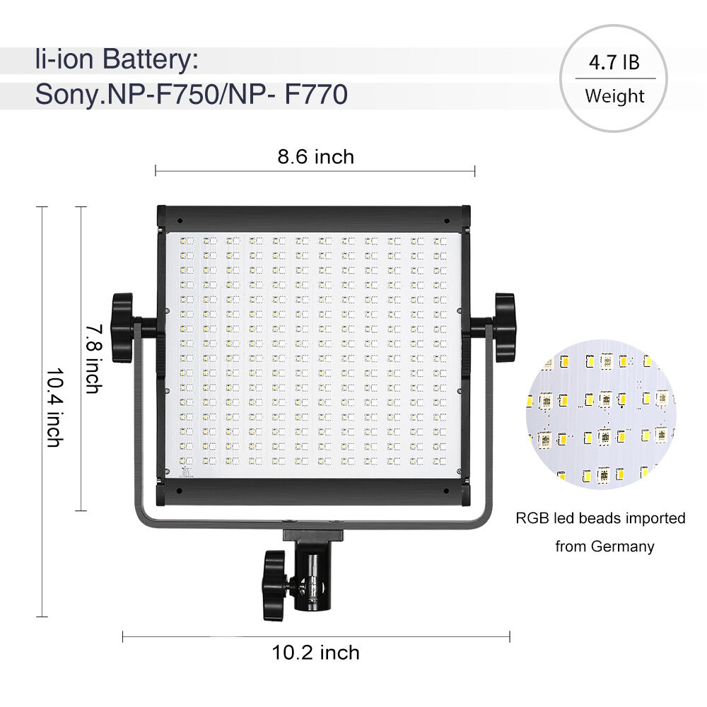 GVM 800D-RGB LED Light Panel (2-Light Kit)