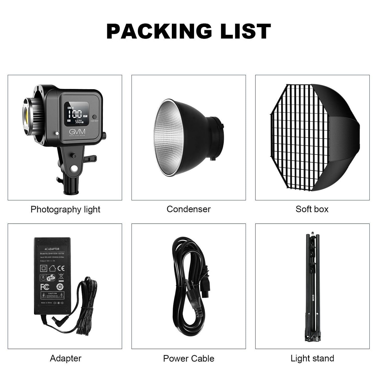 GVM SD80D Bi-Color LED Monolight Kit