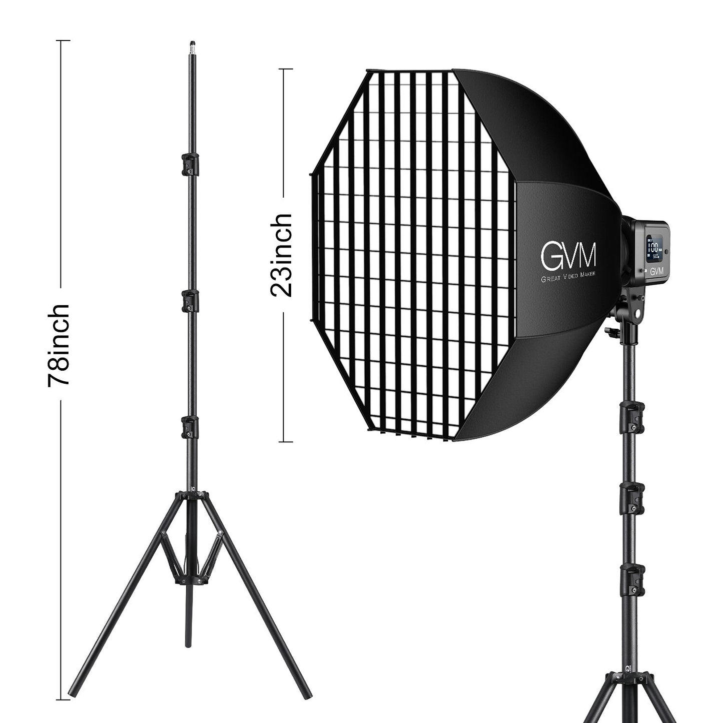 GVM SD80D Bi-Color LED Monolight Kit