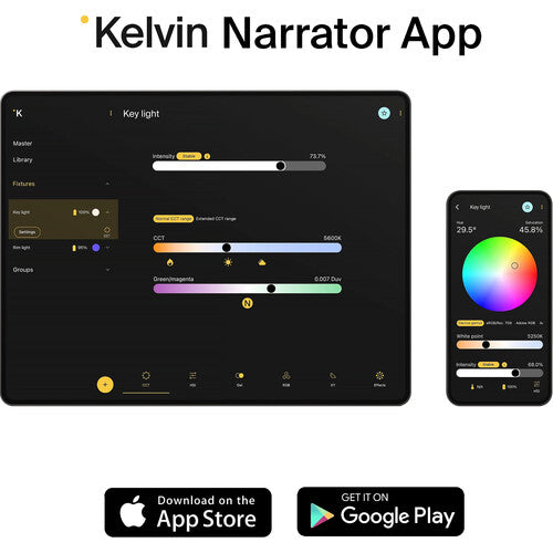 Kelvin Epos 600 RGB LED Monolight (Travel Kit)