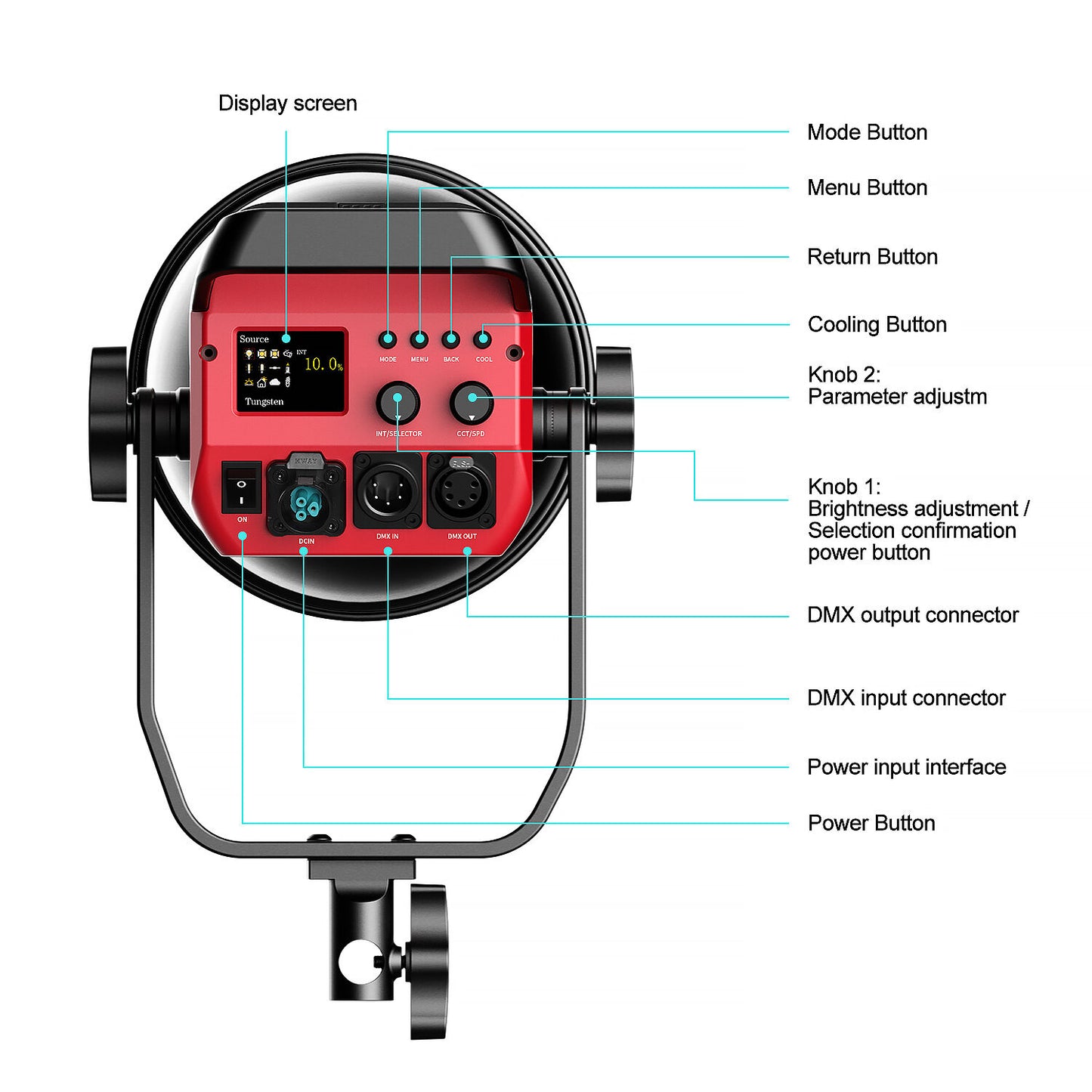 GVM Pro SD650B Bi-Color LED Monolight (650W)