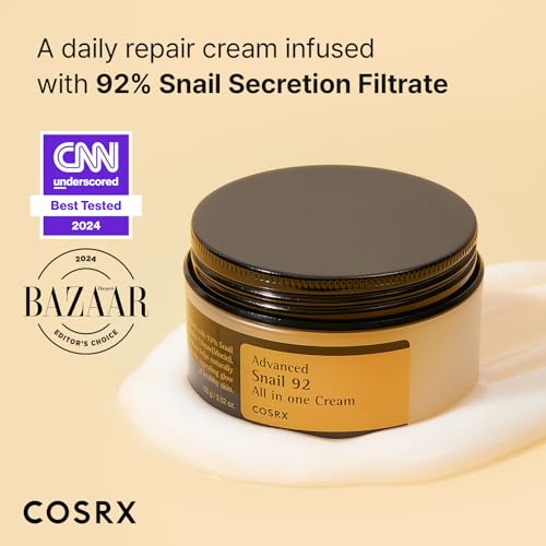 COSRX Snail Mucin 92% Face Moisturizer, 3.52 Oz