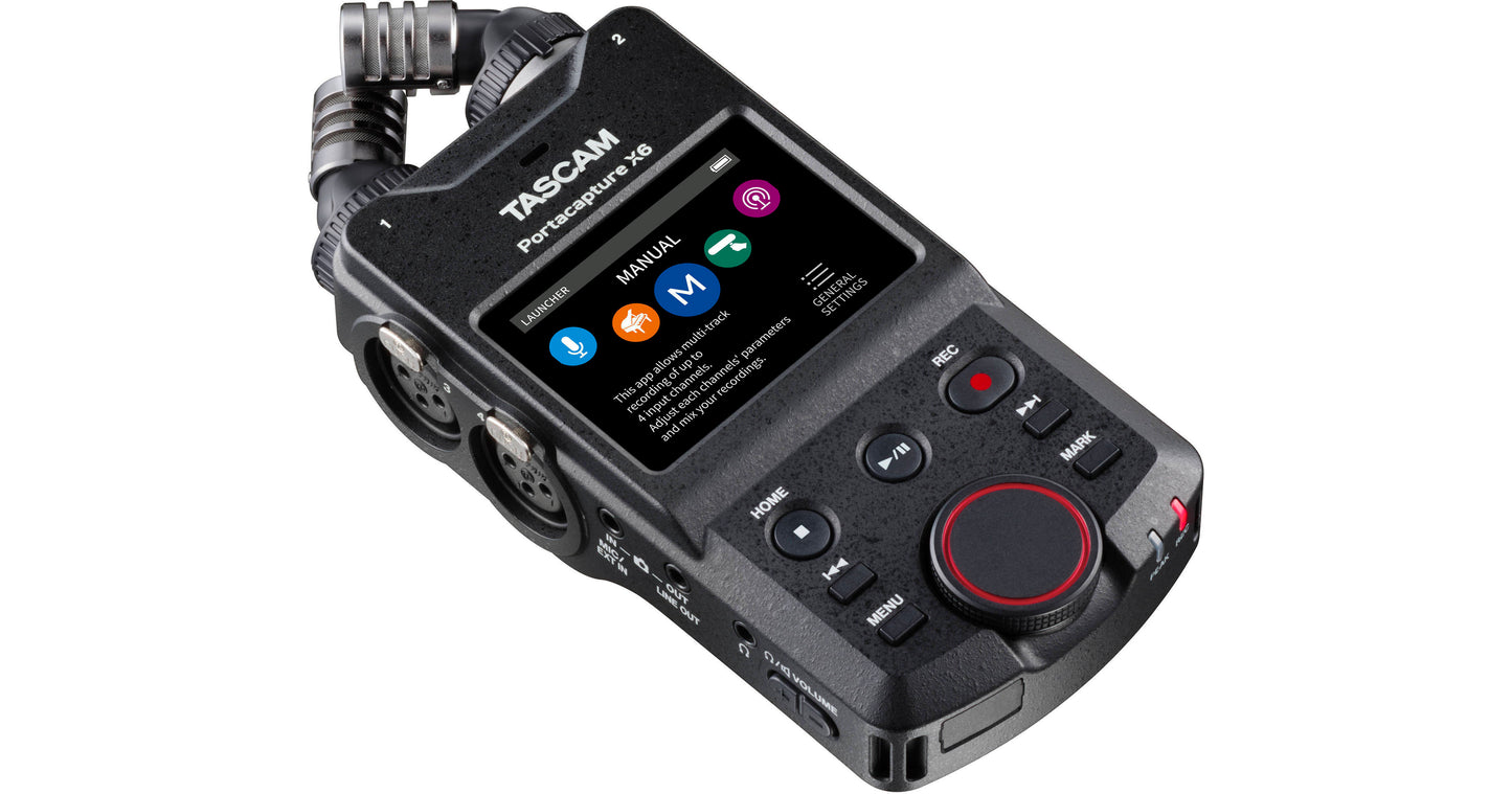 TASCAM Portacapture X6 32-Bit 6-Channel Multitrack Field Recorder