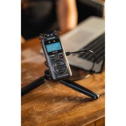 TASCAM DR-05X 2-Input / 2-Track Portable Audio Recorder with Onboard Stereo Microphone (Black)