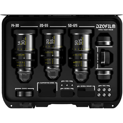 Pictor Zoom 3-lens kit with case (14-30/20-55/50-125 T2.8)(Black)