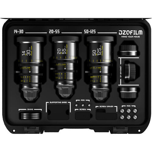 Pictor Zoom 3-lens kit with case (14-30/20-55/50-125 T2.8)(Black)
