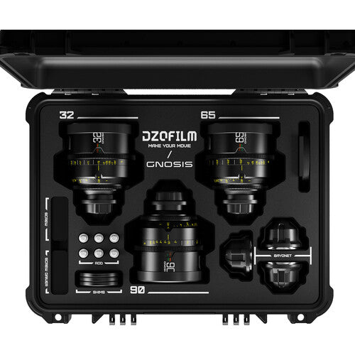 DZOFILM Gnosis Macro 3-Lens Set (32mm/ 65mm/ 90mm T2.8)-imperial(with case)