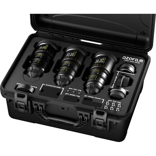 Pictor Zoom 3-lens kit with Case  (12-25/20-55/50-125, T2.8)(Black)
