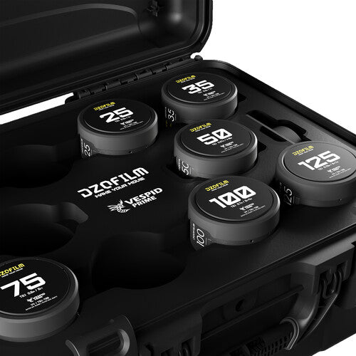 DZOFILM Vespid Prime 7—Iens Kit V2 一 16 T2.8+ 25 / 35 / 50 / 75 / 100 / 125mm T2.1 with case (PL+EF) -Promotion kit