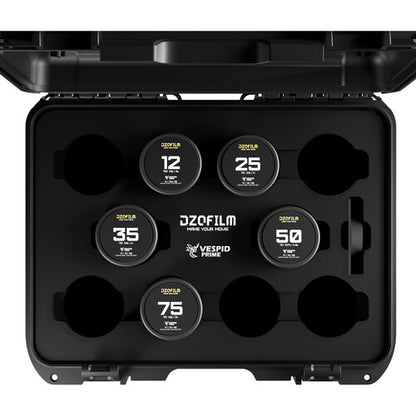 DZOFILM Vespid Prime 5-lens Kit- 12/25/35/50/75mm with case (PL+EF)