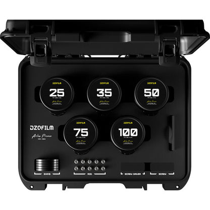 DZOFilm Arles 25/35/50/75/100mm FF/VV Prime Cine Lens(PL mount feet) - Imperial