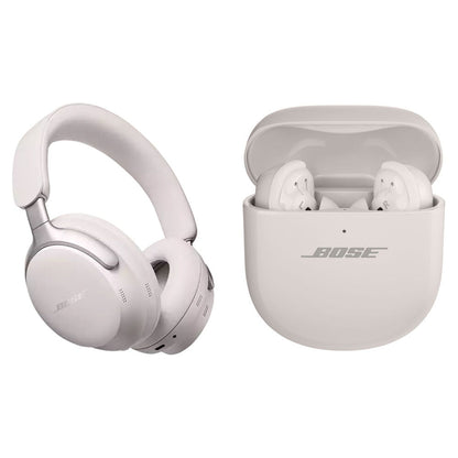 Bose QuietComfort Ultra Wireless Noise Canceling Over-Ear Headphones (White Smoke)