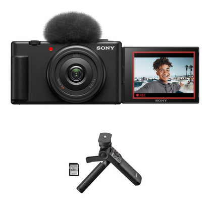 Sony ZV-1F Vlogging Camera with Vlogger Accessory Kit (Black)