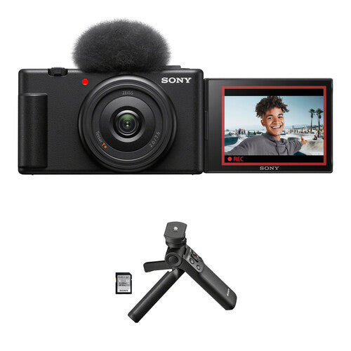 Sony ZV-1F Vlogging Camera with Vlogger Accessory Kit (Black)