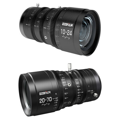 DZOFilm DZO 10-24mm & 20-70mm T2.9 MFT Parfocal Cine Lens Bundle