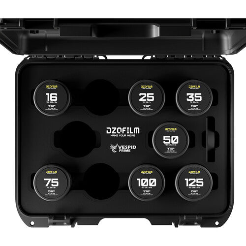 DZOFILM Vespid Prime 7—Iens Kit V2 一 16 T2.8+ 25 / 35 / 50 / 75 / 100 / 125mm T2.1 with case (PL+EF) -Promotion kit