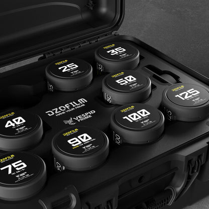 DZOFILM Vespid Prime 9-lens Kit-16/ 25/ 35/ 40/ 50/ 75/ 90 Macro imperial/ 100/ 125mm (PL+EF)