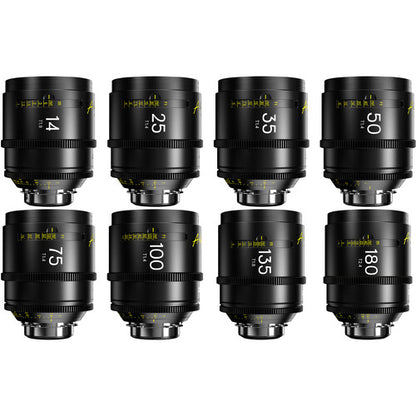 DZOFILM Arles 14/21/25/35/50/75/100/135mm FF/VV Prime Cine Lens (PL mount,feet)