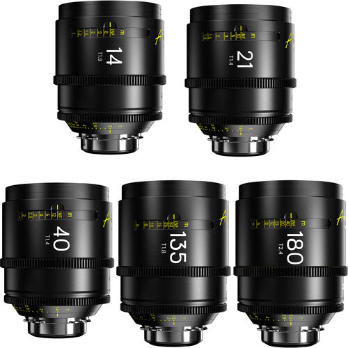 DZOFILM Arles 14/21/40/135/180mm FF/VV Prime Cine Lens (PL mount,feet)