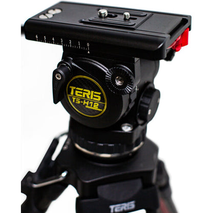 Teris TS-H12CF-Q Fluid Head & Carbon Fiber Tripod System