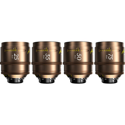 DZOFILM Arles Lustre 25/35/50/75mm(PL_Gold_Case_4pcs_Imperial)