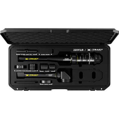 DZOFILM Xtract 18-28mm__Detachable rear lens *1+ front lenses*2  0∘+360∘(PL_Black_Case_2pcs_Metric)