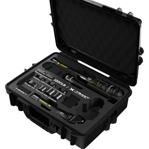 "DZOFILM Xtract 18-28mm_Detachable rear lens *1 + front lenses*3 0∘+90∘+360∘(PL_Black_Case_3pcs_Metric)"