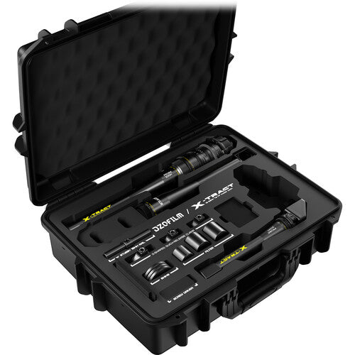 "DZOFILM Xtract 18-28mm_Detachable rear lens *1 + front lenses*3 0∘+90∘+360∘(PL_Black_Case_3pcs_Metric)"