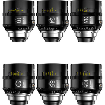 DZOFILM Vespid Prime2 18/24/35/50/85/105mm(PL_Black_Case_6pcs_Imperial)