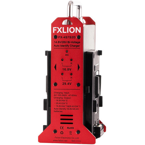 FXLion Dual-Channel 14.8/26V Automatic Voltage Charger (Gold Mount)