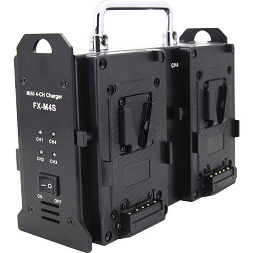 FXLion Mini 4-Channel V-Mount Battery Charger (16.8V, 2A)