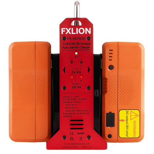 FXLion Dual-Channel 14.8/26V Automatic Voltage Charger (Gold Mount)
