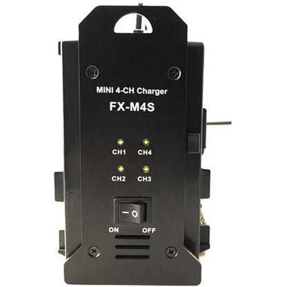 FXLion Mini 4-Channel V-Mount Battery Charger (16.8V, 2A)