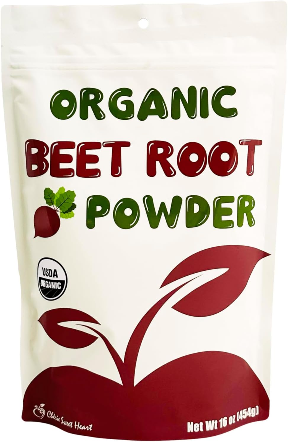 Chérie Sweet Heart Organic Beet Root Powder, 1 LB