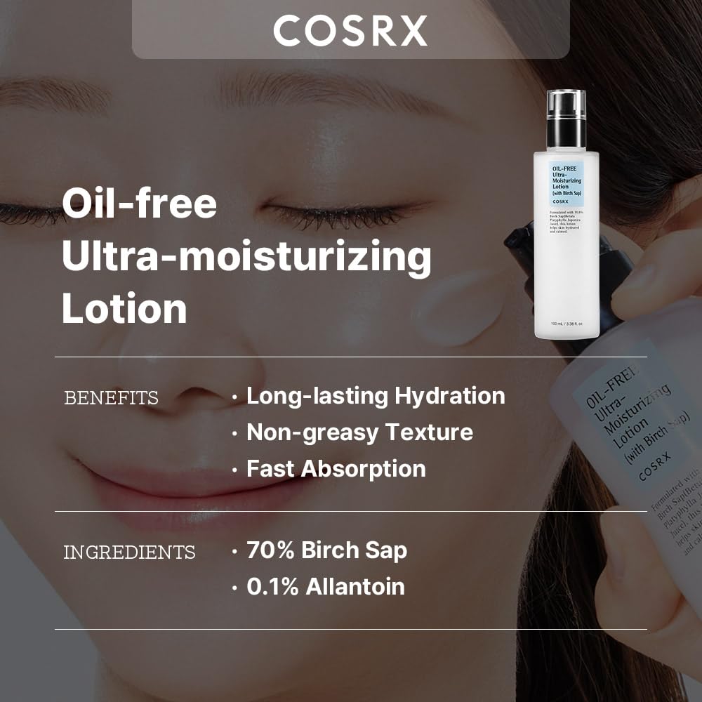 COSRX Oil-Free Lotion with Birch Sap, 100ml