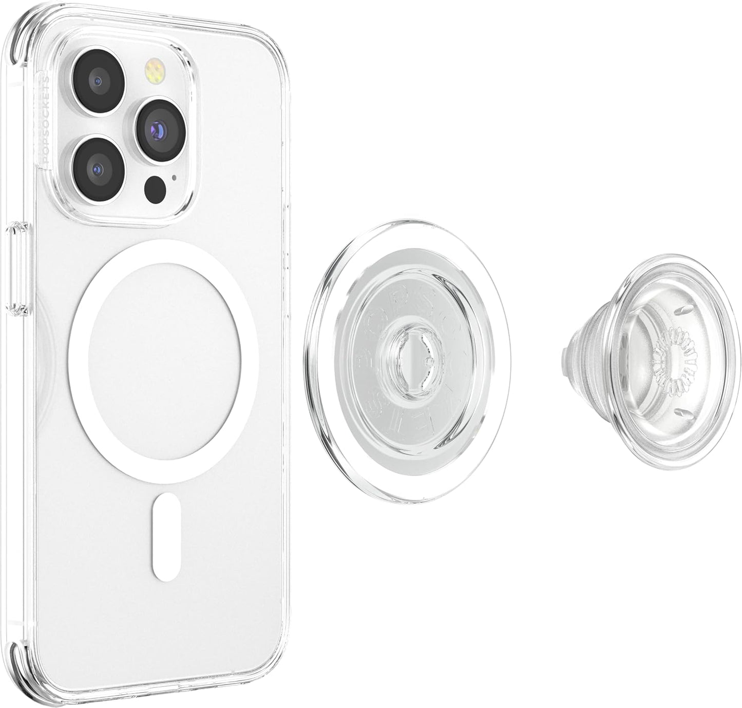 PopSockets Phone Grip, Clear - MagSafe Compatible