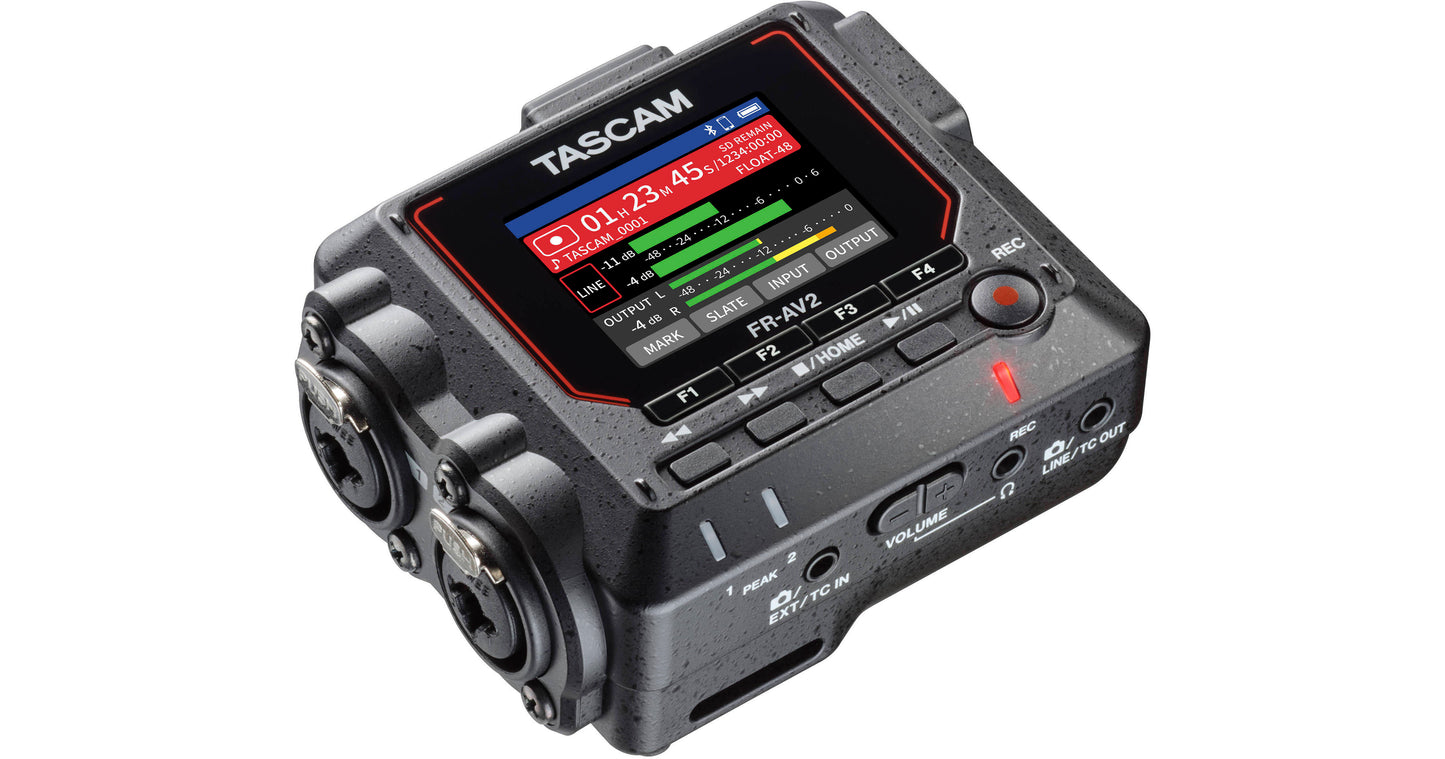 TASCAM FR-AV2 Compact 32-Bit-Float Field Recorder and Timecode Generator